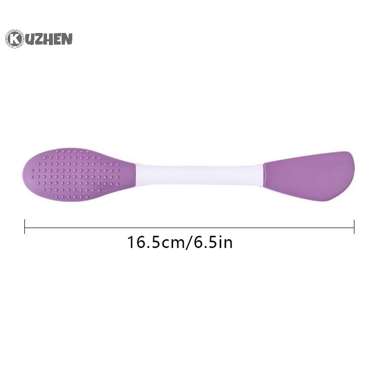 Kuzhen facial mask brush double ended silicone face mask dụng cụ làm mặt nạ đất sét hot