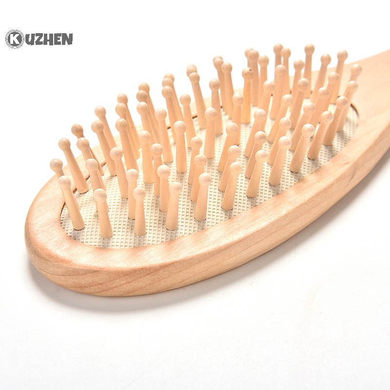 Kuzhen paddle chăm sóc tóc bàn chải massage lược da đầu giải tỏa căng thẳng eco beauty tool hot