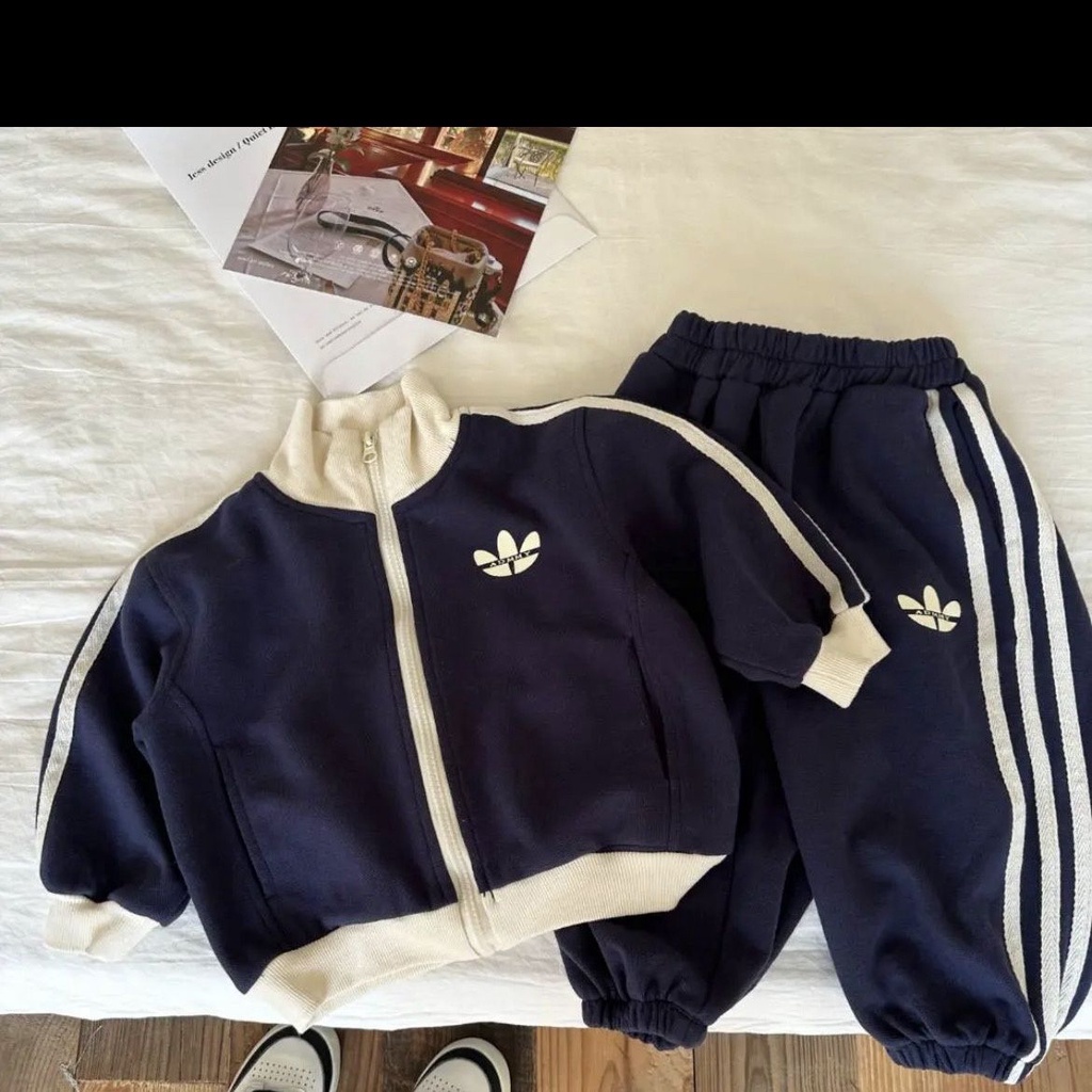 Set Đồ Thể Thao Hai Món Phong Cách Mới Mùa Xuân Thu Cho Bé Trai