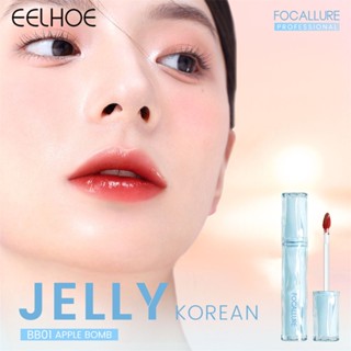 Son bóng FOCALLURE Pro-juicy Jelly Watery Tint Dew Hàn Quốc dưỡng ẩm không dính căng mọng môi