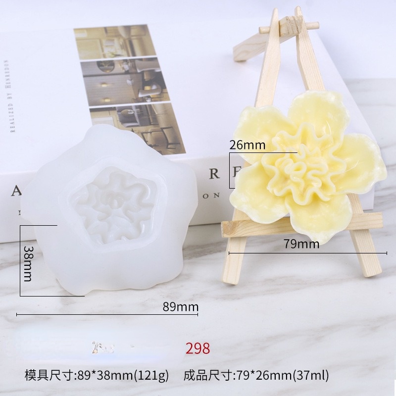 Khuôn silicone hoa hồng hoa mẫu đơn hoa cúc trang trí bánh sô cô la