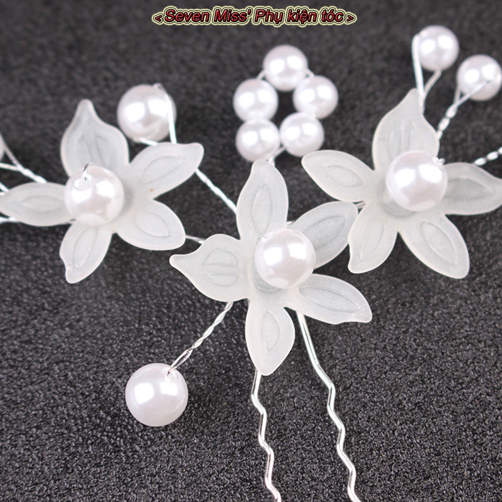 Phụ nữ u hình hoa kẹp tóc chắc chắn mũ cài tóc updos mũ cài tóc