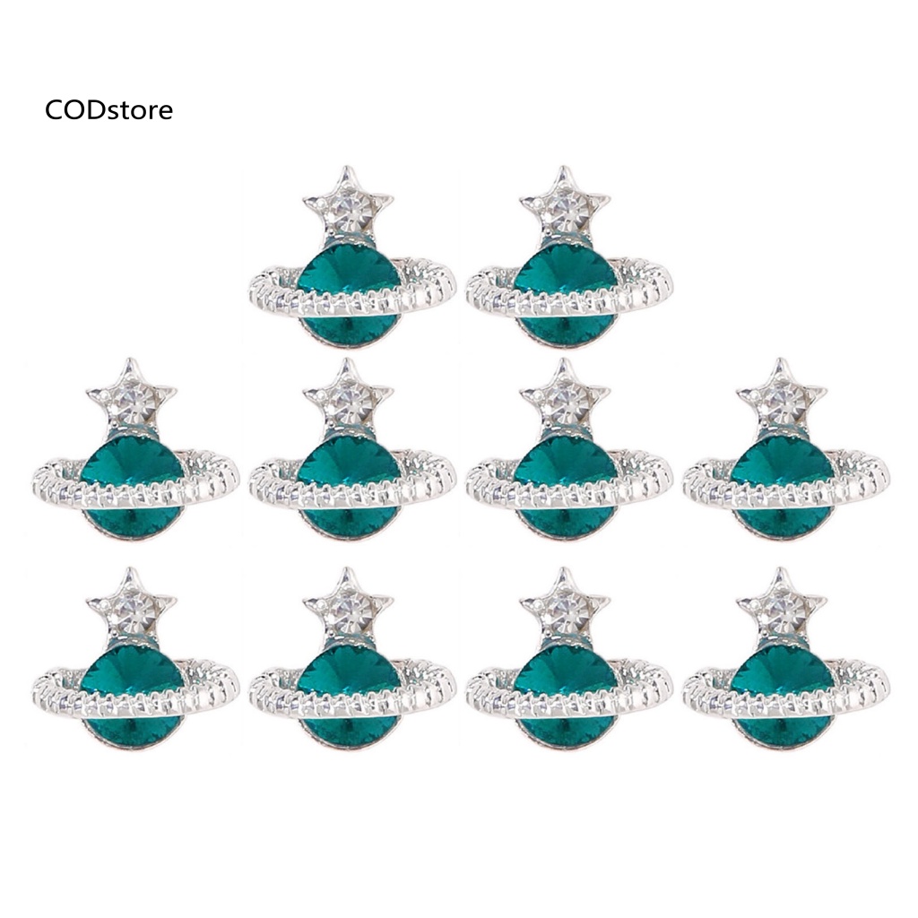 Kdc 10 cái mini rhinestone nail charm cho phụ nữ rhinestone nail art trang trí hiệu ứng hình ảnh tuyệt đẹp