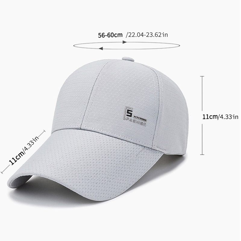 Mũ Lưỡi Trai Màu Trơn Thoáng Khí Mau Khô Thời Trang Mùa Hè Mới Cho Nam Và Nữ