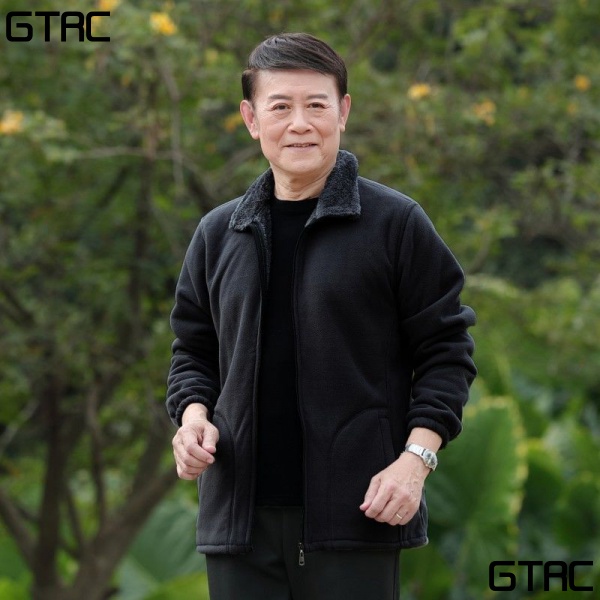 Áo Khoác Len Dày Giữ Ấm Thời Trang Thu Đông Cho Nam Trung Niên