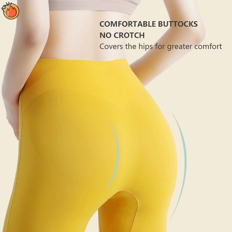 Quần Lót Lụa Lạnh Lưng Cao Không Đường May 2 Trong 1 Cho Nữ