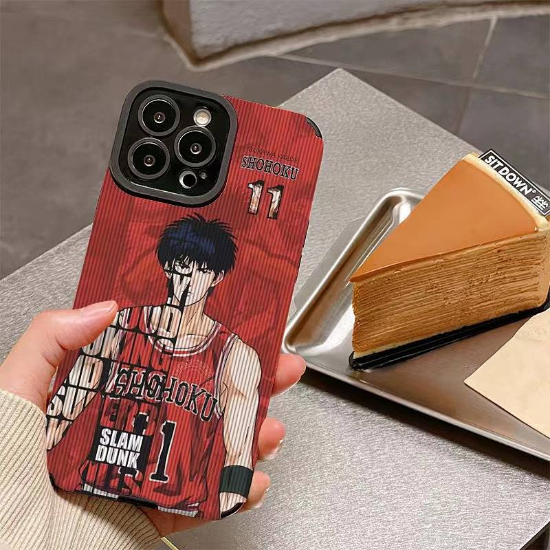 Ốp điện thoại mềm GYMG hình Slam Dunk chống rơi thích hợp cho Apple iPhone 14/13 Promax 11 XR Xsmax 8P/12pro