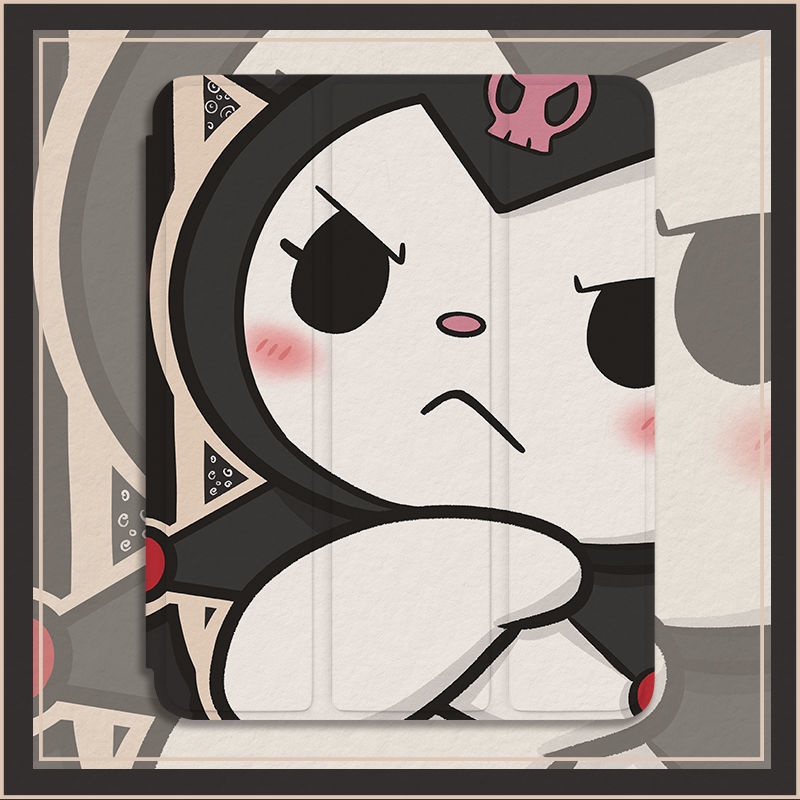 Ốp Máy Tính Bảng Mềm Hình Kuromi Có Khe Đựng Bút Cho iPad Gen10 Air4 / Air5 Gen7 / 8 / 9 Pro11 "Pro12.9" 2022 mini6