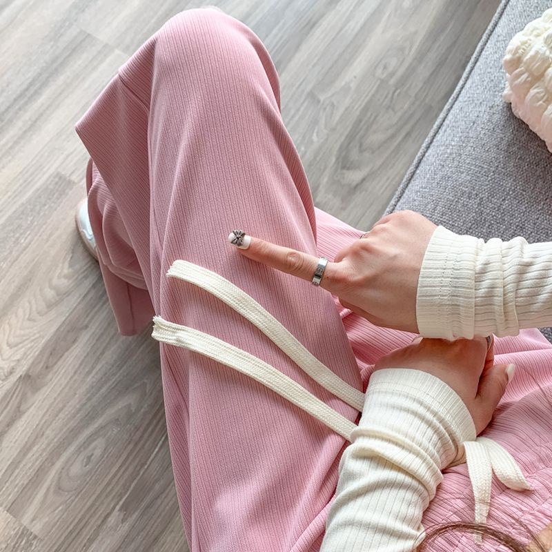 Quần Ống Rộng Lưng Cao Phong Cách Hàn Quốc Thời Trang Xuân Hè Hàng Mới 2023 Dành Cho Mẹ Bỉm Sữa