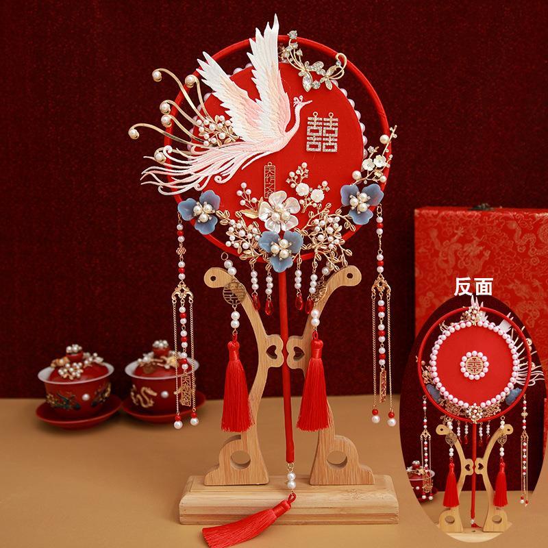 Quạt Cầm Tay Phong Cách Trung Hoa Cổ Điển Làm Quà Cưới