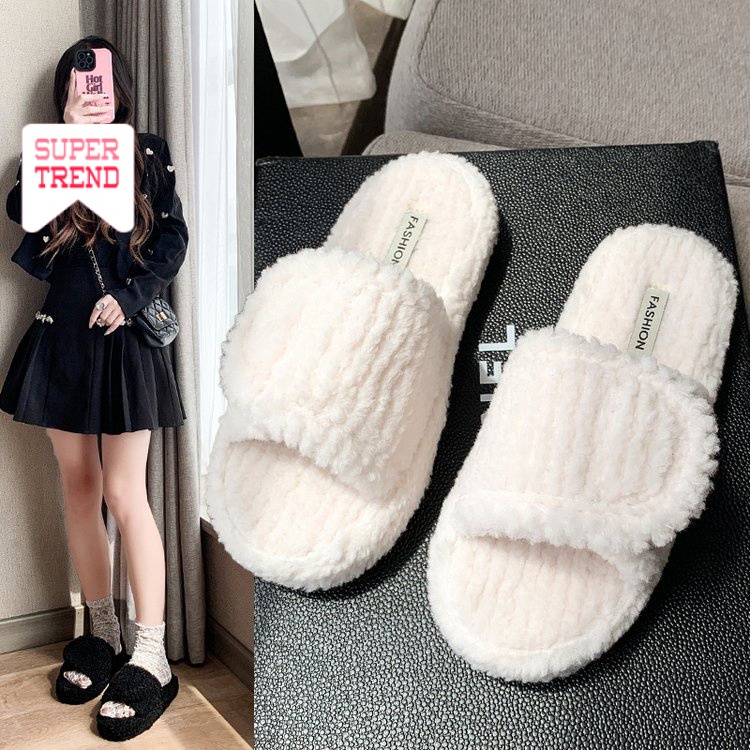 Dép Đế Bằng Thiết Kế Mới Thời Trang Dành Cho Mùa Đông