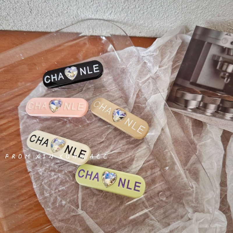 Kẹp Tóc Đính Đá Hình Trái Tim Phong Cách Pháp Cho Nữ