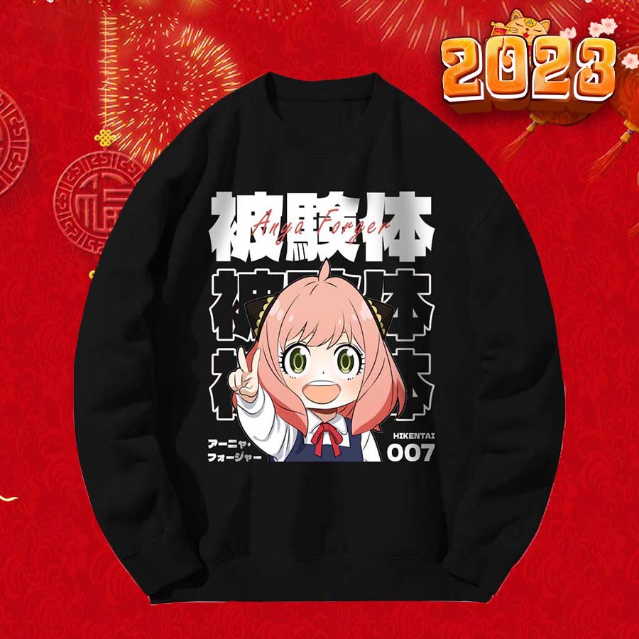 Áo Sweater Nỉ Bông ANYA _ Anime Spy x Family  - Áo Sweater Form Rộng Unisex Nam Nữ