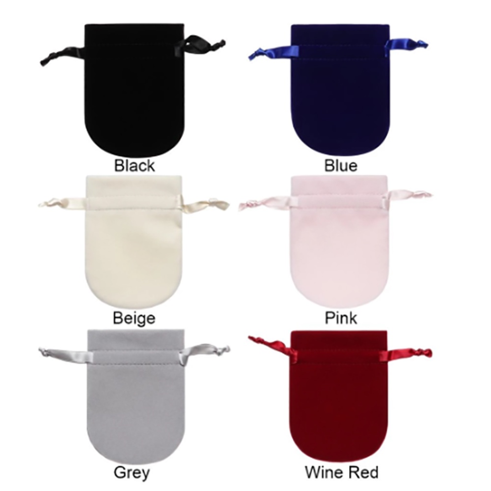 1 Túi Xách Lông Nhung Đính Dây Ruy Băng Mới