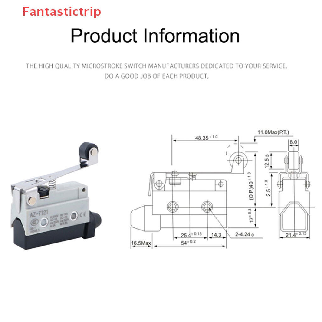 Công Tắc Giới Hạn Dạng Lăn Thẳng 90 Độ Chống Thấm Nước AZ 7121 Dành Cho Đi Du Lịch Mới