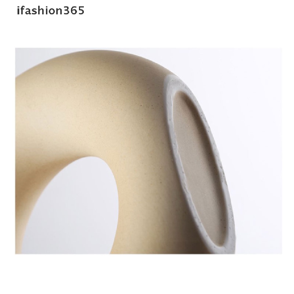 Lọ Hoa Hình Tròn Bằng Gốm Sứ Phong Cách Bắc Âu Thời Trang ifashion365