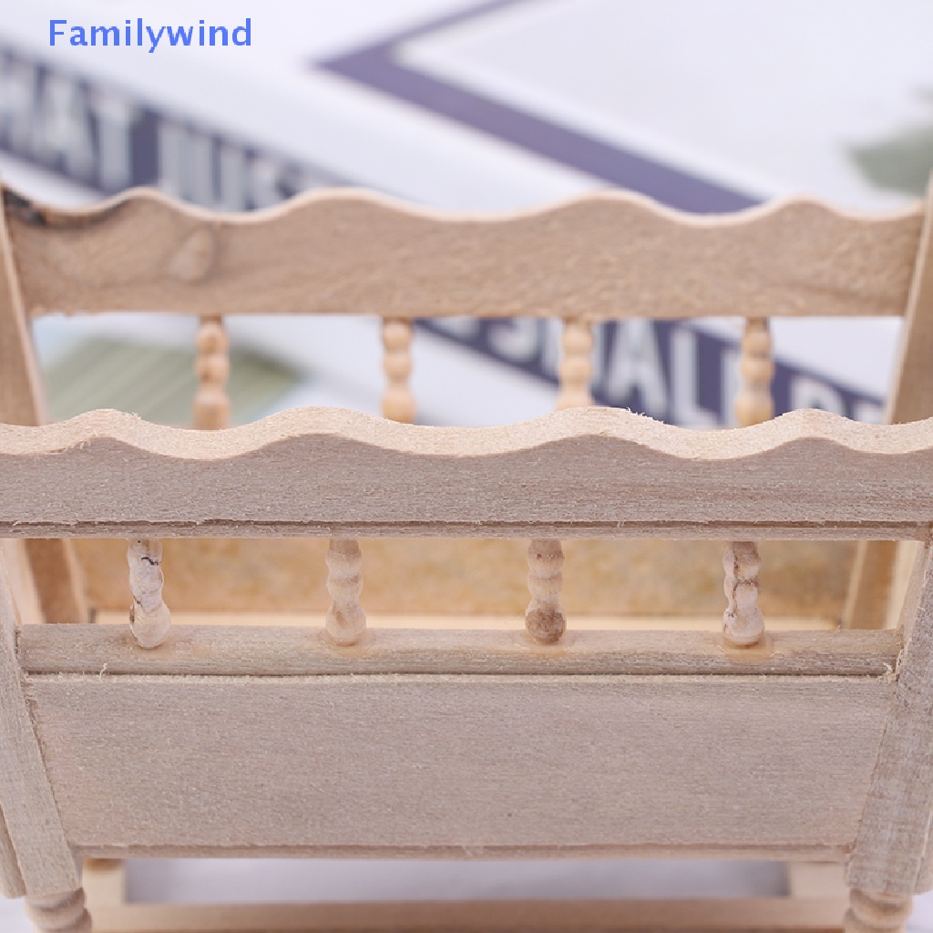 Mô Hình Giường Ngủ Thu Nhỏ Tỉ Lệ 1 / 12 Trang Trí Nhà Búp Bê