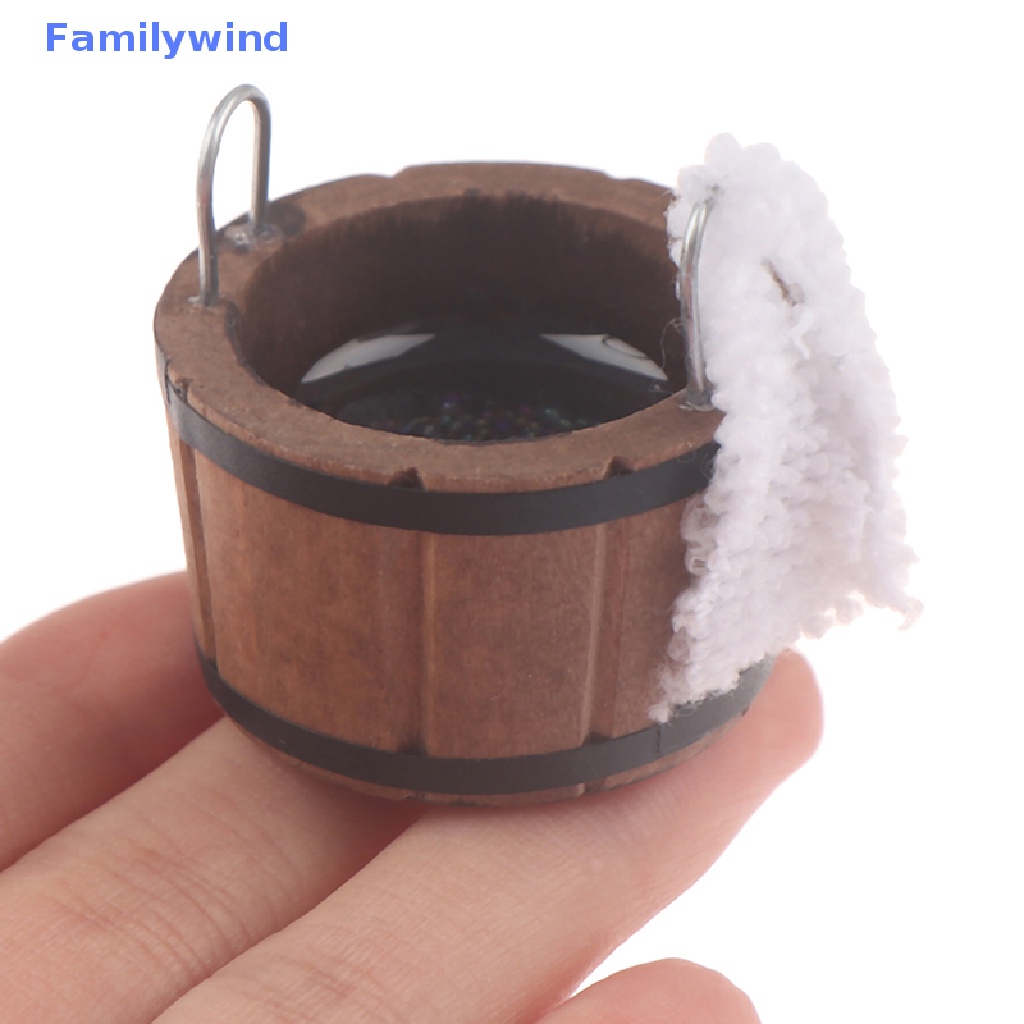 Chậu Rửa Kèm Khăn Trang Trí Nhà Búp Bê Tỉ Lệ 1: 12