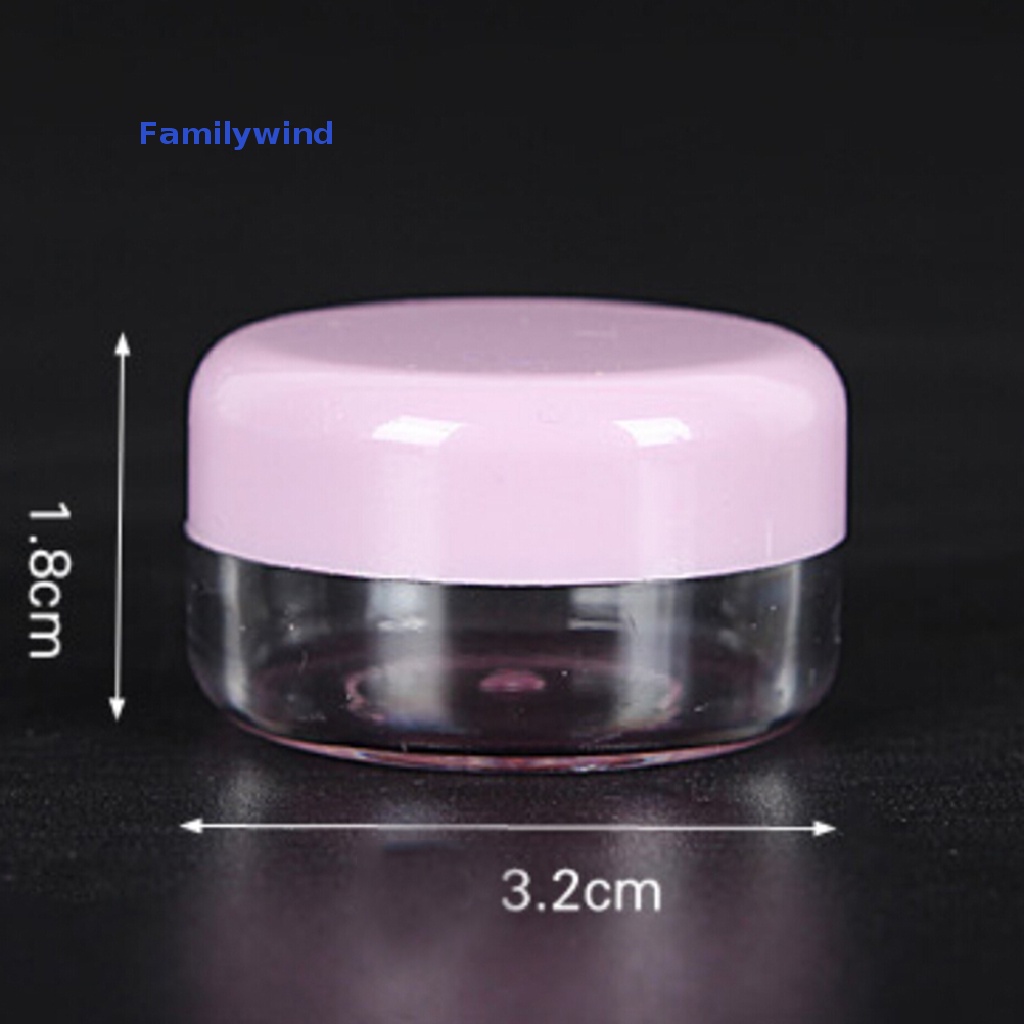 Set 7 Lọ Nhựa Rỗng Trong Suốt Mini Đựng Mỹ Phẩm Du Lịch Tiện Lợi