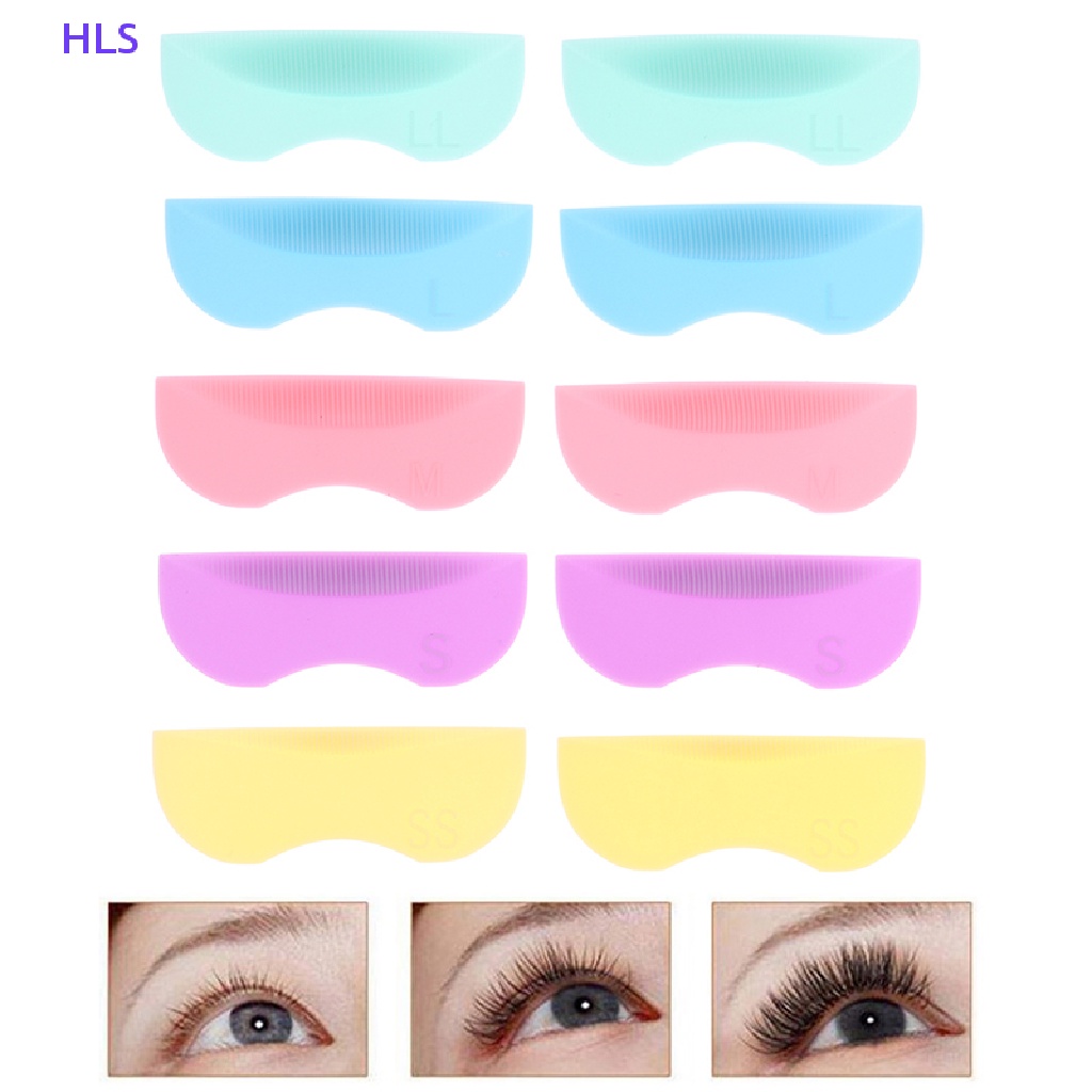 Set 8 Cặp Đệm Silicone Hỗ Trợ Uốn Cong Lông Mi Tiện Dụng