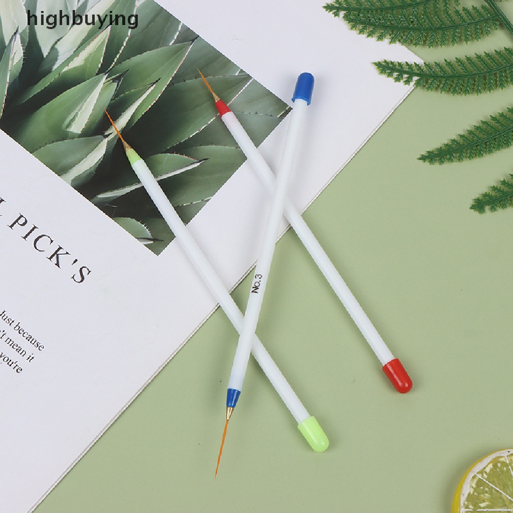 Set 3 Cọ Vẽ Trang Trí Móng Nghệ Thuật Đầu Mềm Siêu Mỏng Tiện Dụng