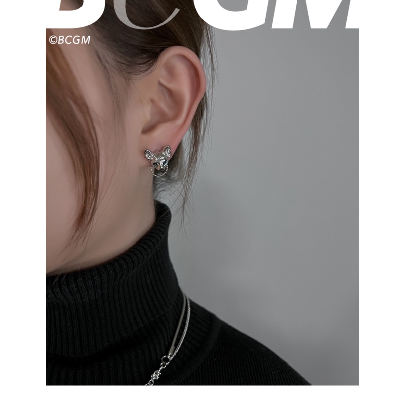 Khuyên Tai Hình Đầu Mèo Phong Cách Âu Mỹ Độc Đáo Thời Trang Mới