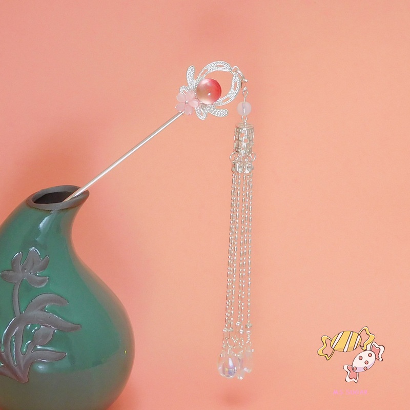 YADORNOS Trâm Cài Tóc Tua Rua Dài Đính Ngọc Trai Cổ Điển Cho Nữ