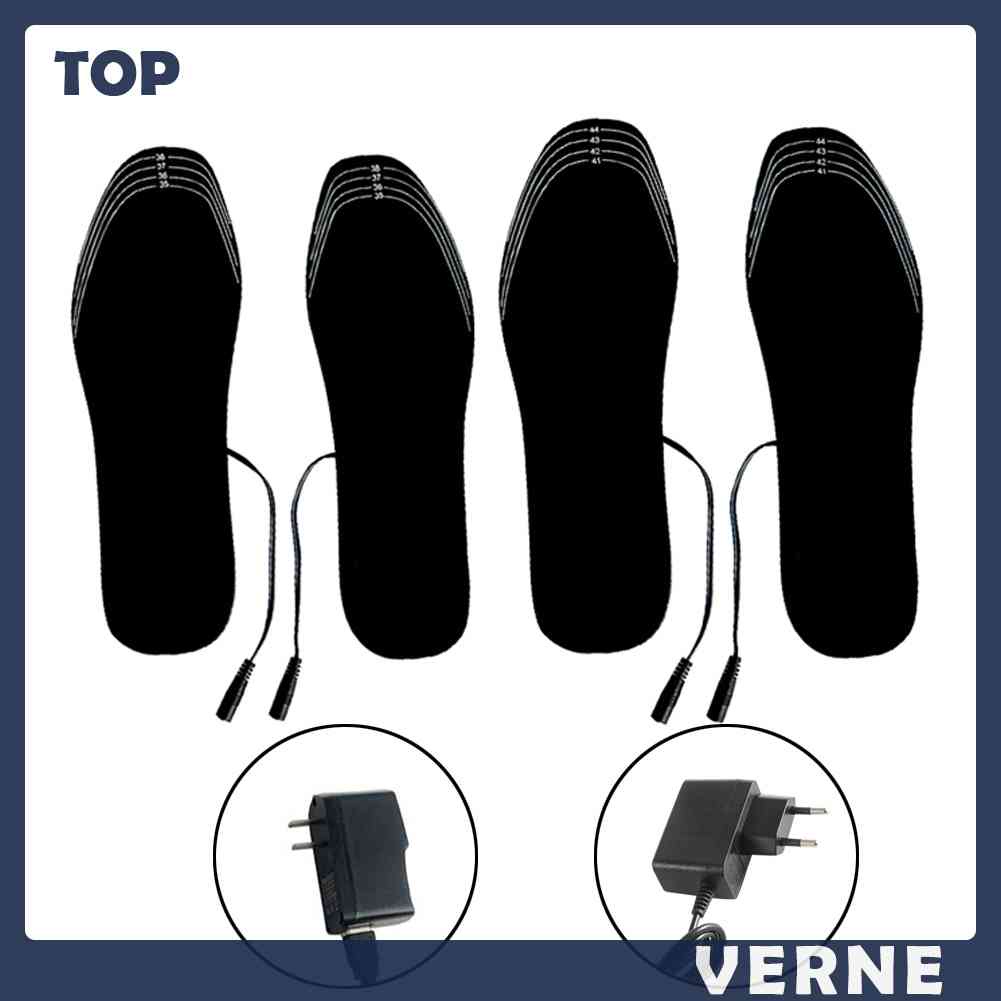 Bộ 2 Đế Lót Giày Giữ Ấm Chân Chạy Điện USB Tiện Dụng