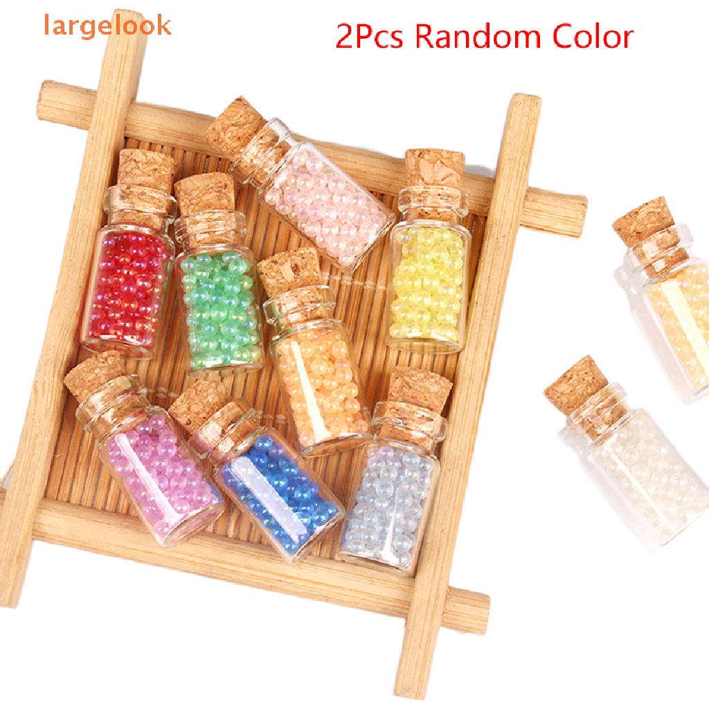 Bộ 2 Lọ Điều Ước Mini Dạ Quang Dùng Trang Trí Nhà Búp Bê DIY