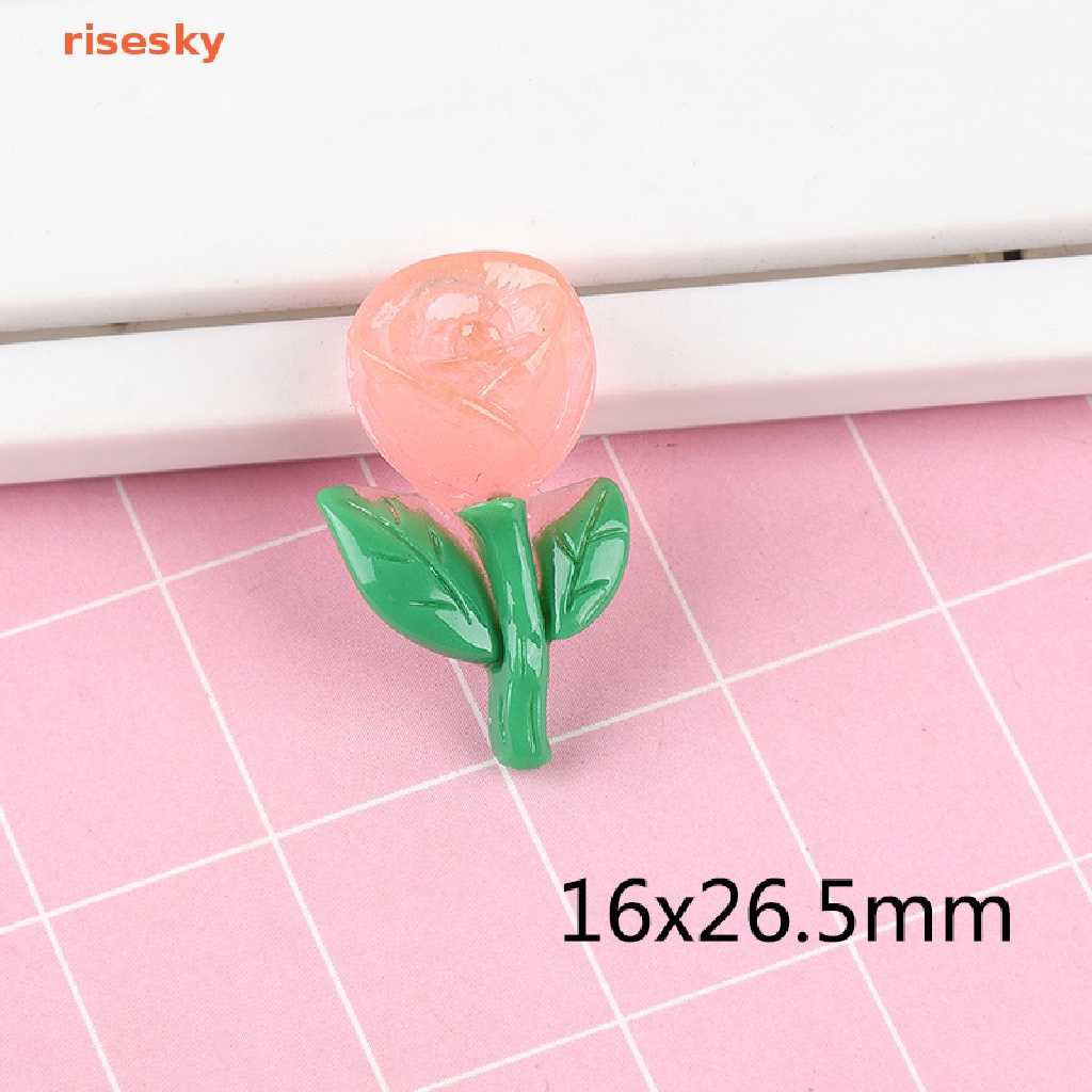 Bộ 10 Bông Hoa Nhựa Phát Quang Mini Dễ Thương Dùng Trang Trí Tóc