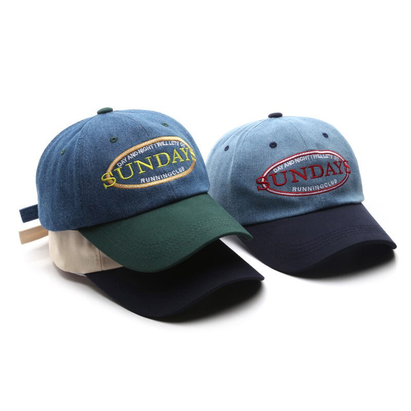 Mũ Lưỡi Trai Cotton Thoáng Khí Thêu Chữ Thời Trang Cho Nữ