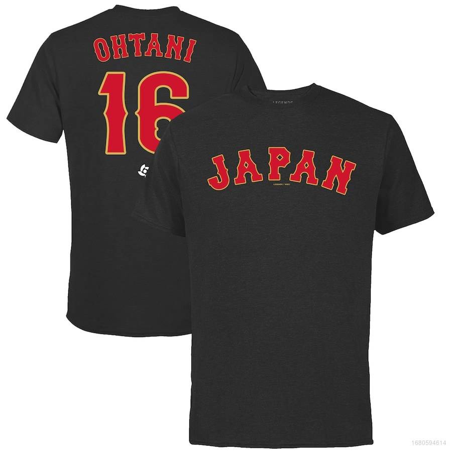 Áo Thun Thể Thao Plus Size QY Shohei Ohtani Nhật Bản Bóng Chày Huyền Thoại 2023 World Bas Jersey