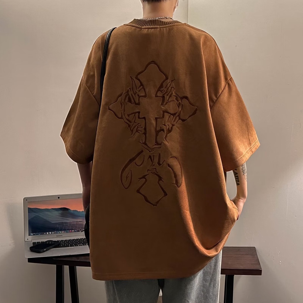 Áo Thun Tay Ngắn Cổ Tròn Màu Trơn Phong Cách Hàn Quốc Thời Trang Mùa Hè Cho Nam