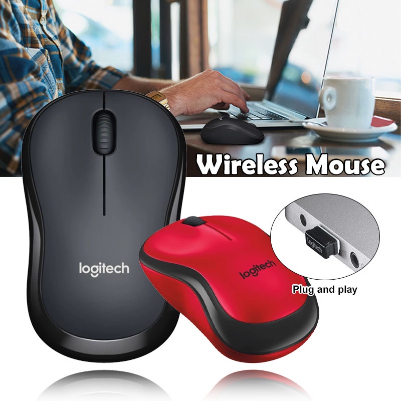 Logitech Chuột Không Dây M220 Chuột Thông Minh Mỏng Im Lặng 2.4Ghz Theo Dõi Nhanh Máy Tính Xách Tay Cloud1