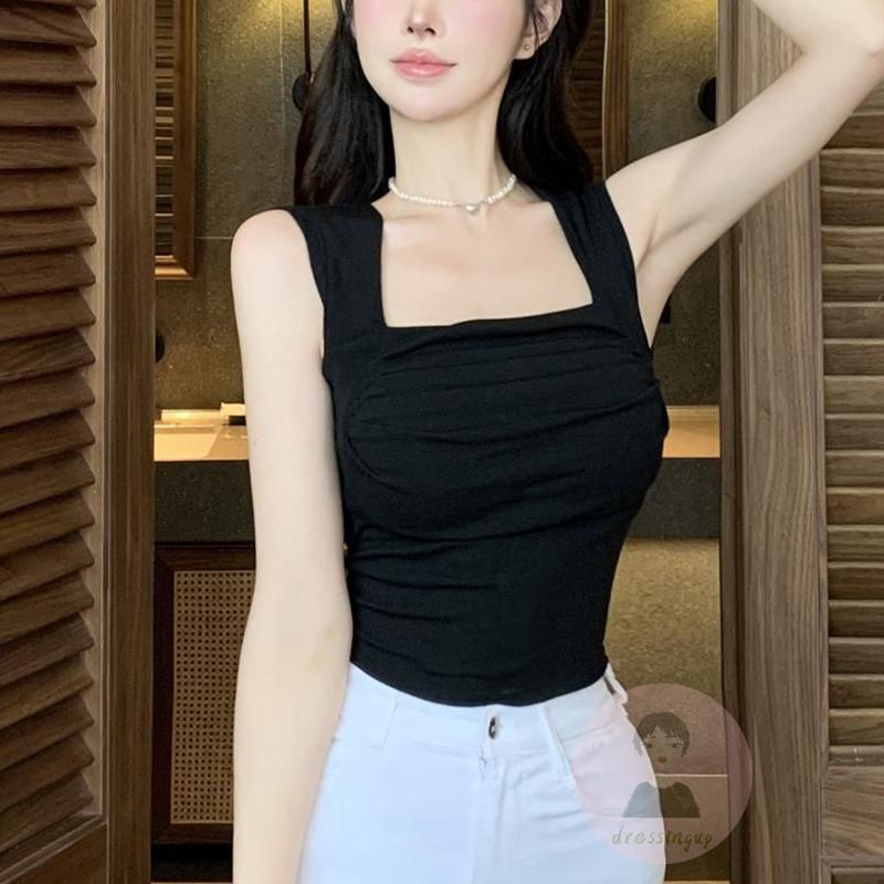 Áo Tank Top Nữ Cổ Vuông Màu Sắc Thanh Lịch