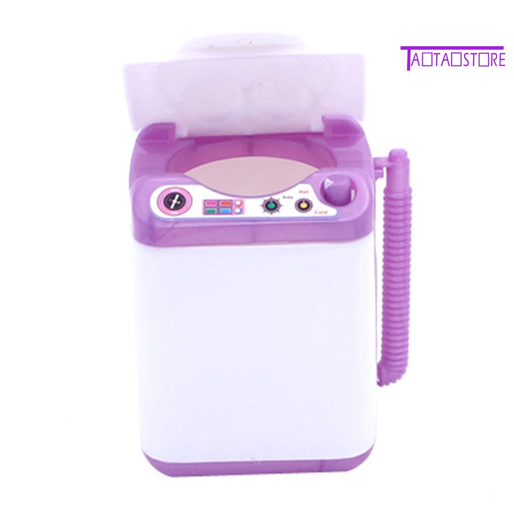 Máy Giặt Đồ Chơi Mini Bằng Silicon Dễ Thương Cho Nhà Búp Bê