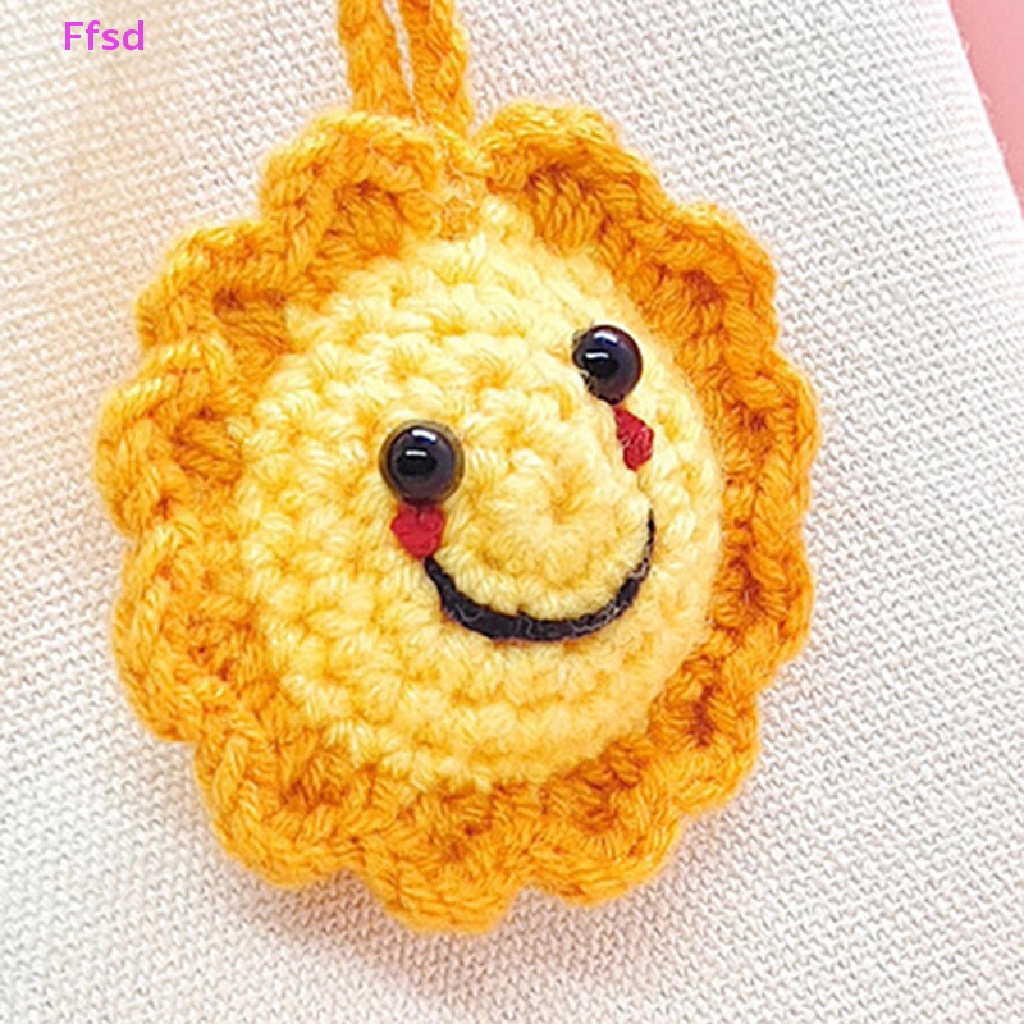 {Ffsd} Móc Chìa Khóa Xe Hơi / Túi Xách Đan Len Hình Hoa Hướng Dương Cho Nam Và Nữ Bán Chạy