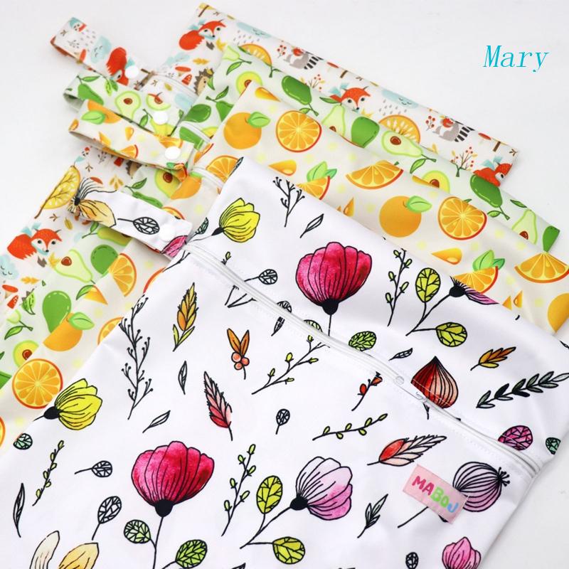 Túi Đựng Tã Lót Bằng Vải Cỡ Lớn Có Thể Tái Sử Dụng Kèm Nút Cài Tiện