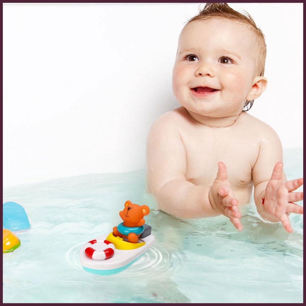 Đồ Chơi Lên Dây Cót Hình Gấu Dễ Thương Cho Bé Chơi Khi Tắm