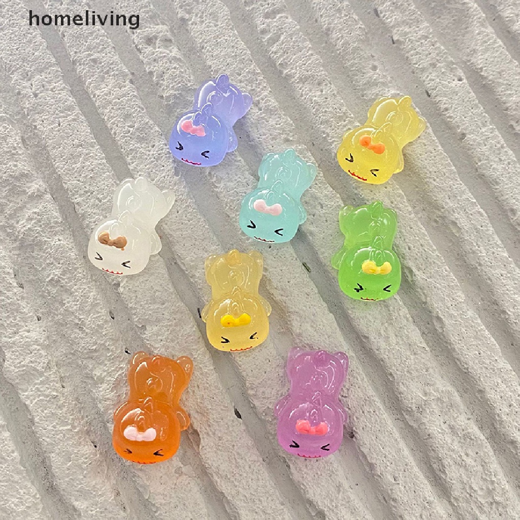 Bộ 2 Đồ trang trí Khủng Long Hoạt Hình Dạ Quang Trang Trí Tiểu Cảnh