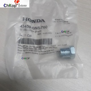 Ốc điều chỉnh phanh trước sau dream, wave, future 43459GN5760 - chính hãng honda