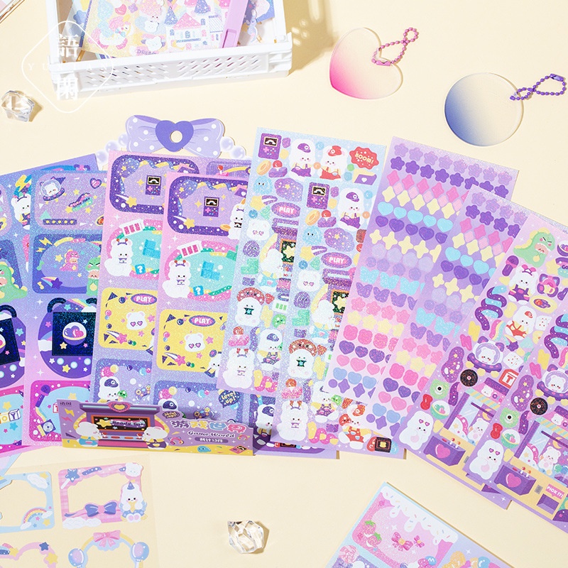 Bộ sticker Guka Hoạt Hình Dán Trang Trí Nhà Ở DIY