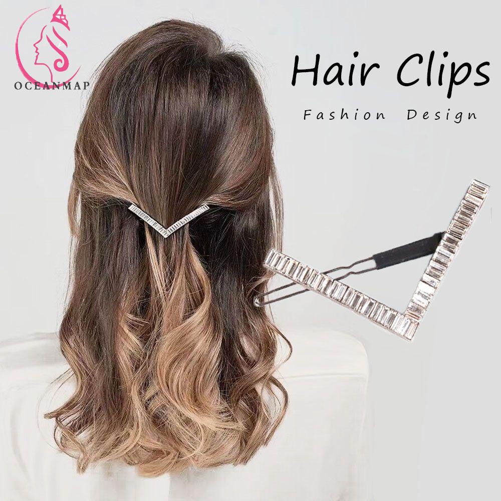 Kẹp tóc đính đá phong cách hợp thời trang cho nữ