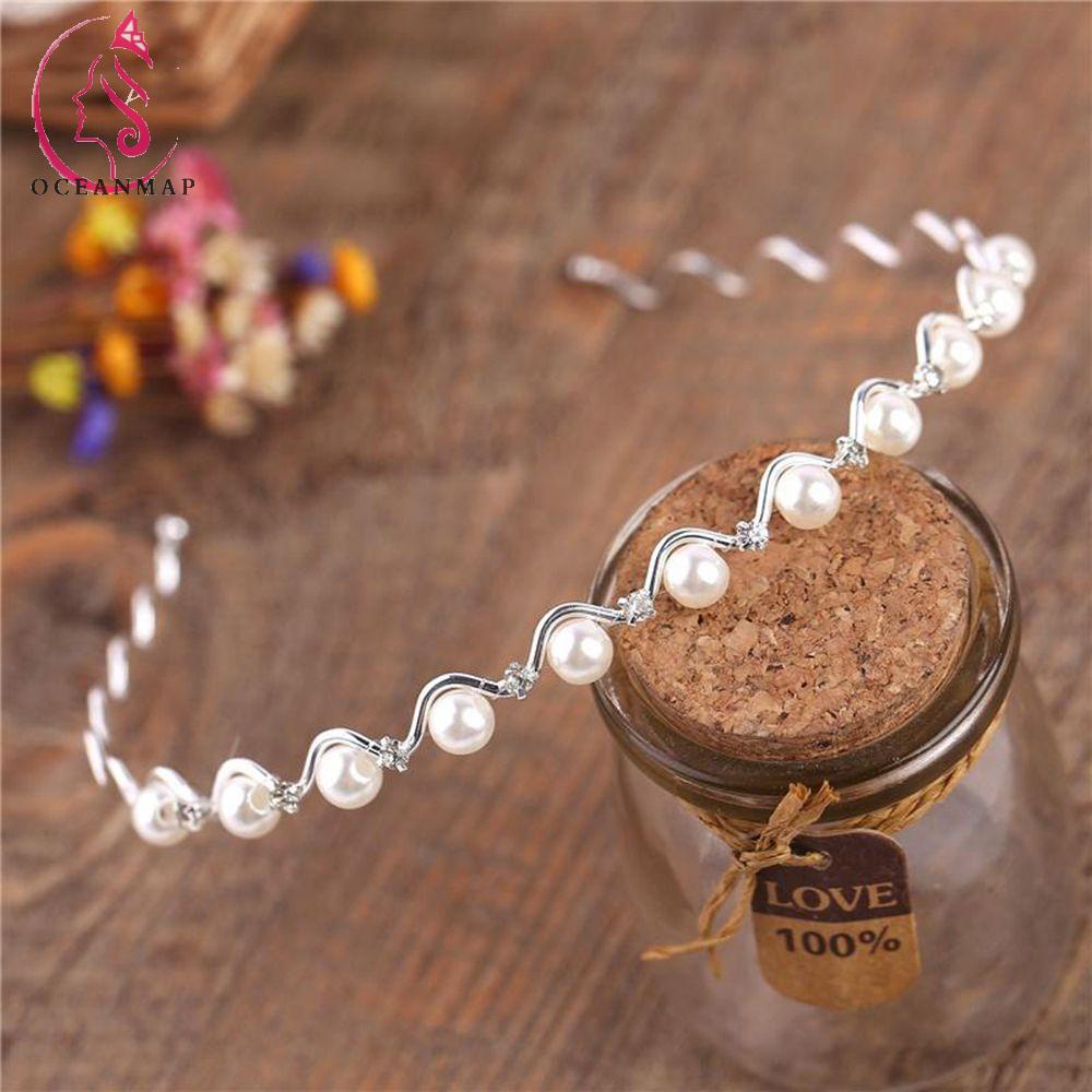 Băng Đô Đính Ngọc Trai Nhân Tạo Thời Trang Cho Nữ