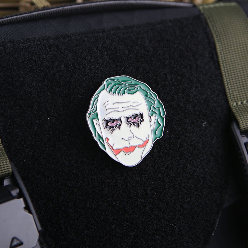 Miếng Dán 3D Kim Loại In Hình Batman Joker Trang Trí Balo Quần Jean / Huy Hiệu / Băng Cánh Tay / Biểu Tượng Nam Heath Ledger Medal