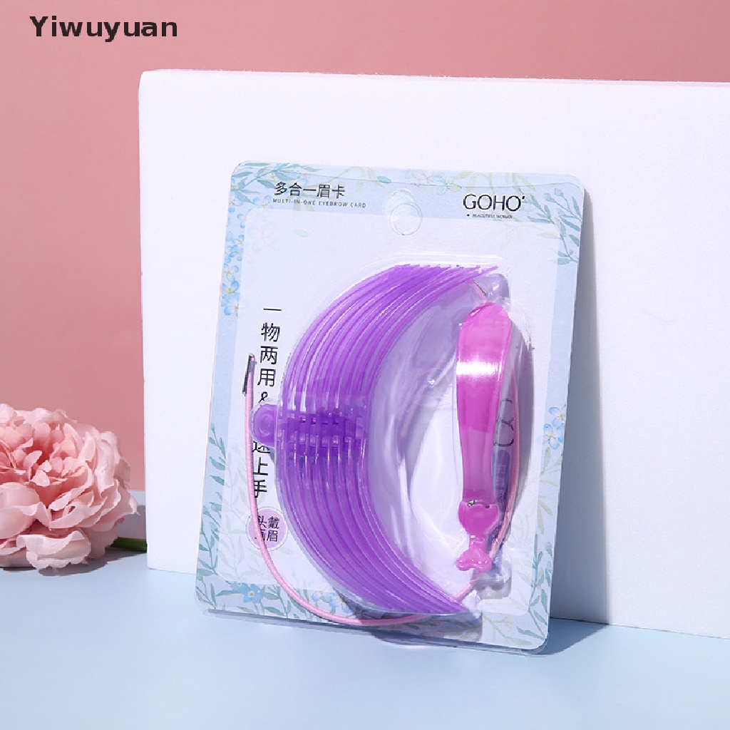 < Yiwuyuan > Khuôn Định Hình Lông Mày 8 Kiểu Dáng Có Thể Tái Sử Dụng Để Trang Điểm