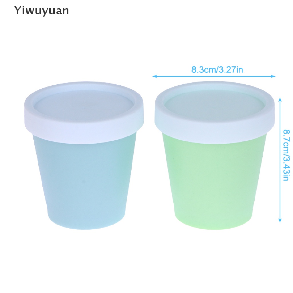< Yiwuyuan > Hộp Đựng Sữa Chua Kem Tráng Miệng Có Nắp Đậy