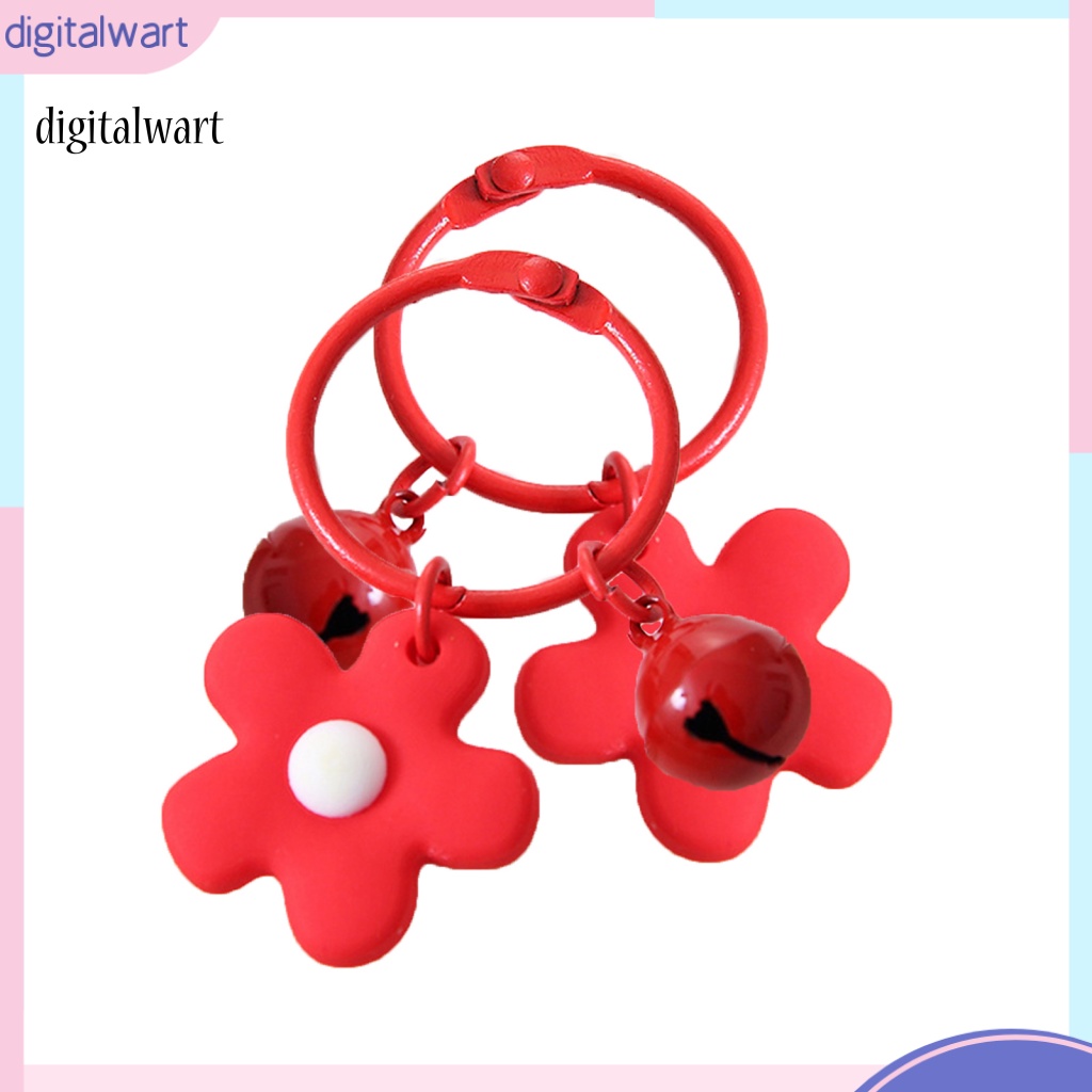 Kỹ Thuật Số| Set 2 Móc Khóa Hình Chuông Hoa Màu Sắc Ngọt Ngào
