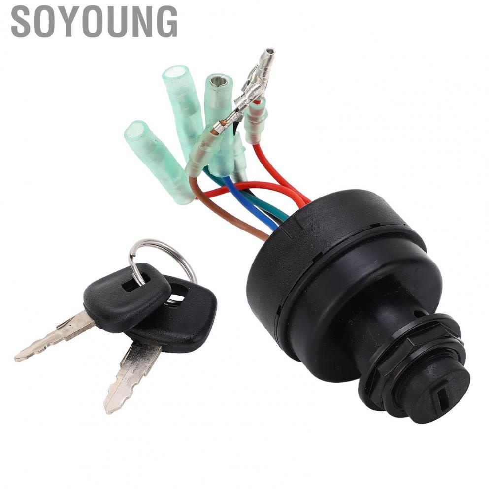 Soyoung Control Box Ignition Switch  Robust Construction Responsive Exquisite Boat Key Set 353‑76020‑3 Strong for Tohatsu RC5A
