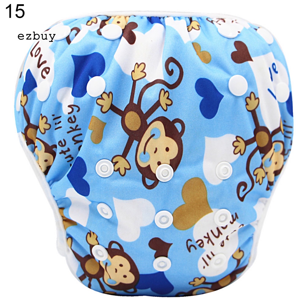 Quần Bơi Lưng Cao Thoáng Khí Chống Tràn In Họa Tiết Hoạt Hình Dễ Thương Cho Bé